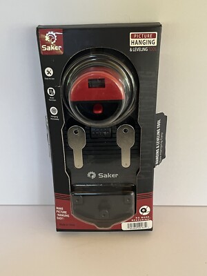 Saker Picture Wall Hanging and Leveling Tool Kit Home Decor Tool Brand New