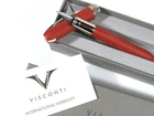 PRL) VISCONTI ECO LOGIC FOUNTAIN PEN INK RED PEN FOUNTAIN PEN NIB F