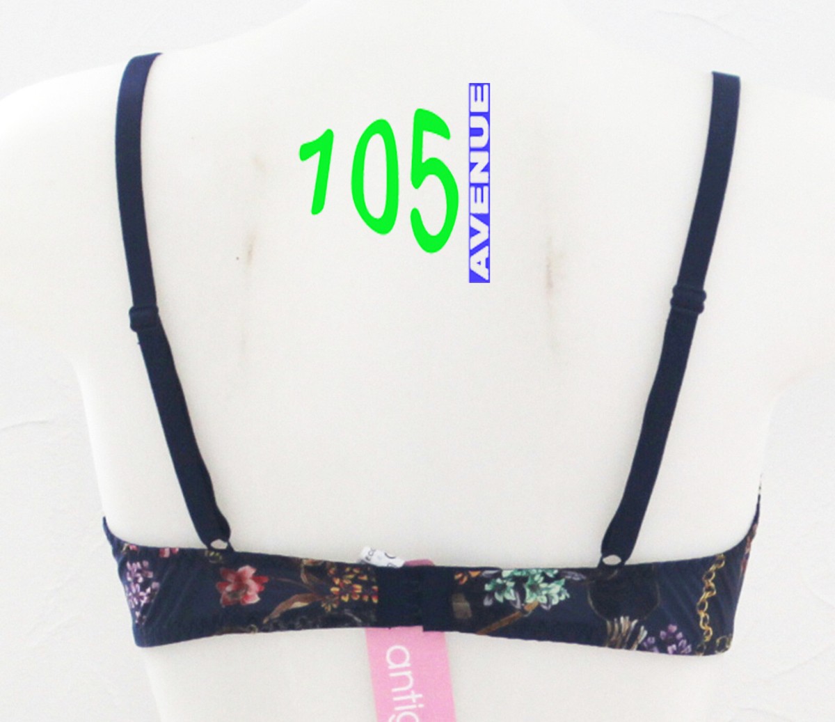 Soutien-gorge Armaturé ANTIGEL - Taille 95B (équivalent 80B FR) - Bleu Foulard - Neuf Avec étiquettes