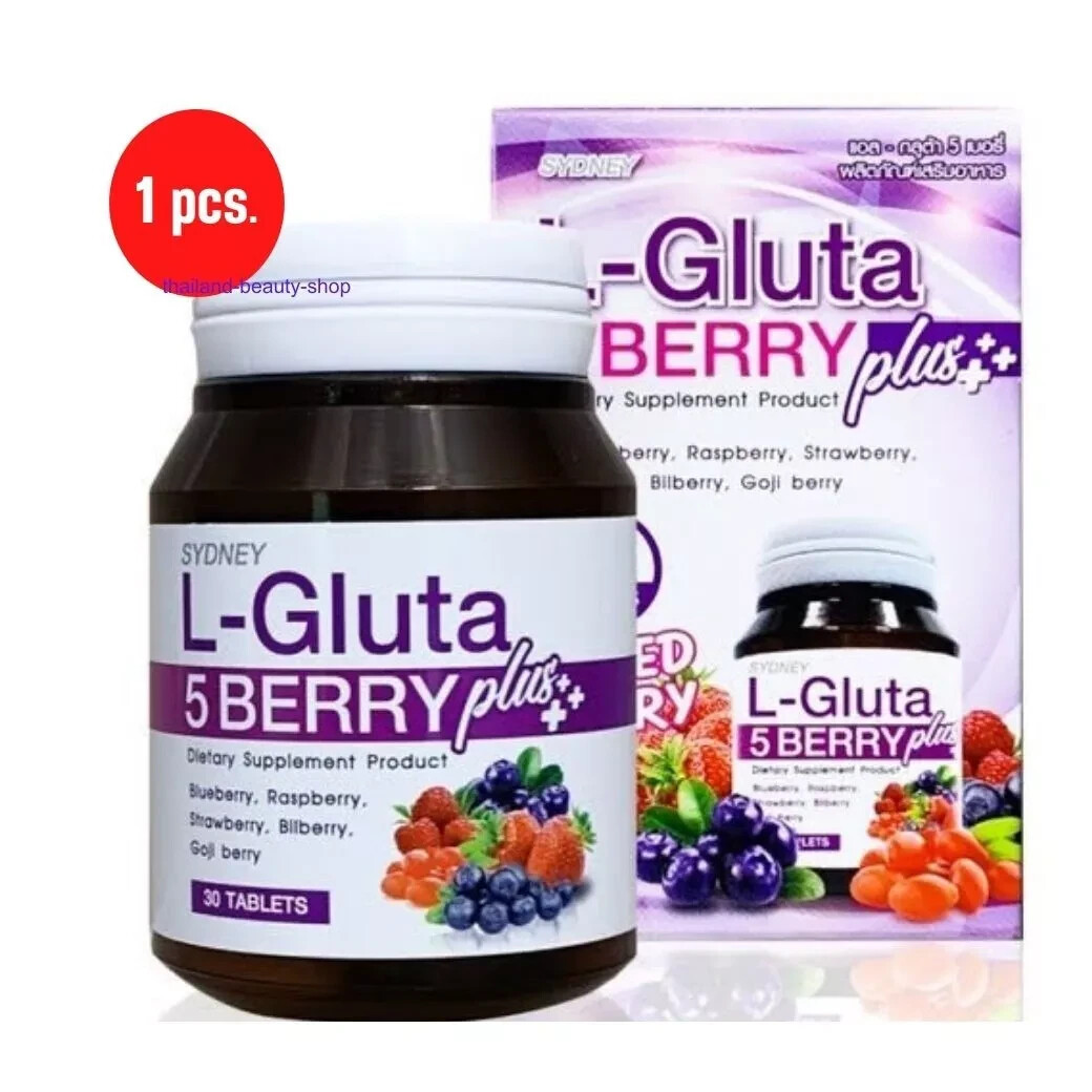 glutathione thailand Gluta Glutathione L-Gluta 5 Berry ReduceDark Spots Freckle Whitening Skin.