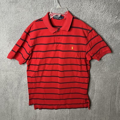 トップス Polo by Ralph Lauren pony polo shirt Red Ralph Lauren Polo Shirt Adult Large Red Blue Pony Rugby
