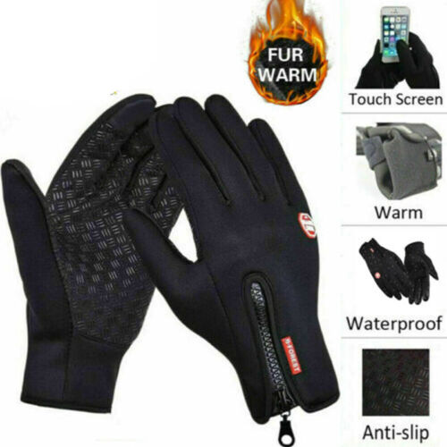 Winter Thermo Handschuhe Damen Herren Touchscreen Sport Fahrrad Bike S-XL DE Neu