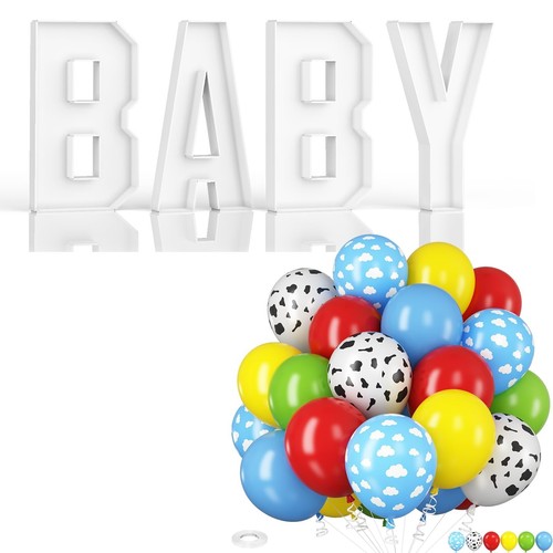 Baby Charcuterie Letters & Toy Inspired Story Balloons Fillable Baby Charcute...