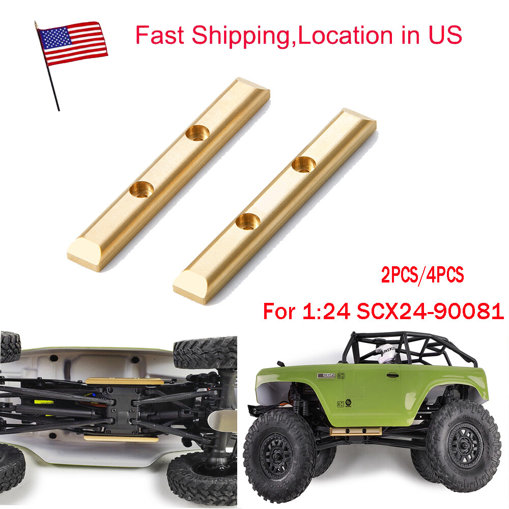 Brass Boulder Bars Rails Skid Plate Protector For 1/24 Axial SCX24 90081 RC Car