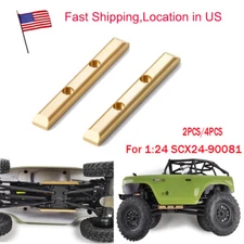 Brass Boulder Bars Rails Skid Plate Protector For 1/24 Axial SCX24 90081 RC Car