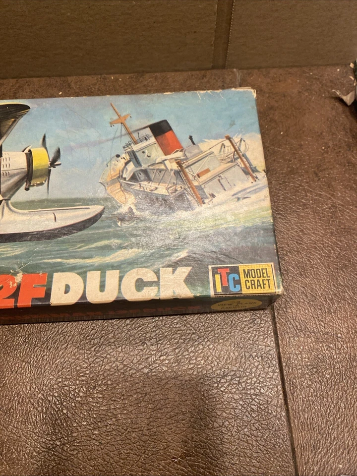 ITC Ideal Toy Co. GRUMMAN J2F DUCK Scale Plastic Model Kit UNBUILT 1962 - Image 3 of 4