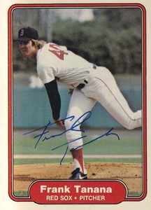 Frank-Tanana-Red-Sox-Pitcher-1982-Fleer-309-Signed-Authentic-Autograph-Card
