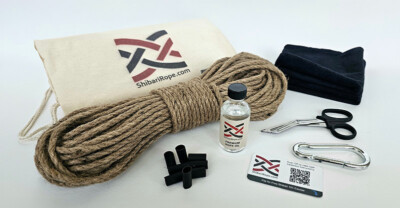 100% Hemp Shibari Rope Kit, Free Shipping, Premium Quality. Bondage Kinbaku