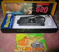 NOS vtg Kodak S-20 Instamatic Camera Outfit w 3 GE Magicubes flash, original box