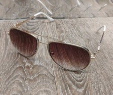 Guess Factory Brown Gradient Pilot Ladies Sunglasses GF0344 32F 56 Silver White