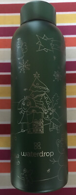 Waterdrop Charity Christmas Bottle 2022  Limited Edition Edelstahlflasche 600ml