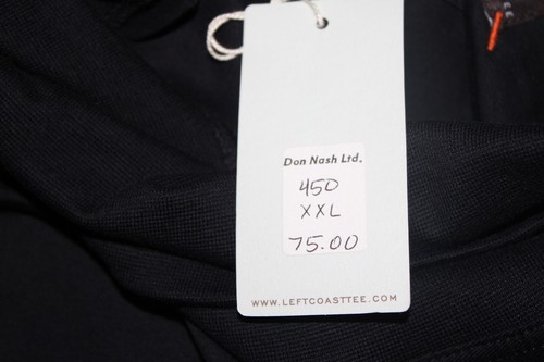 Left Coast Men’s LONG SLEEVE TUTLE NECK SHIRT - SIZE XL - BLACK - NWT - Picture 5 of 5