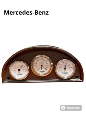 Mercedes-Benz Instrument panel type Clock Thermometer hygrometer silver