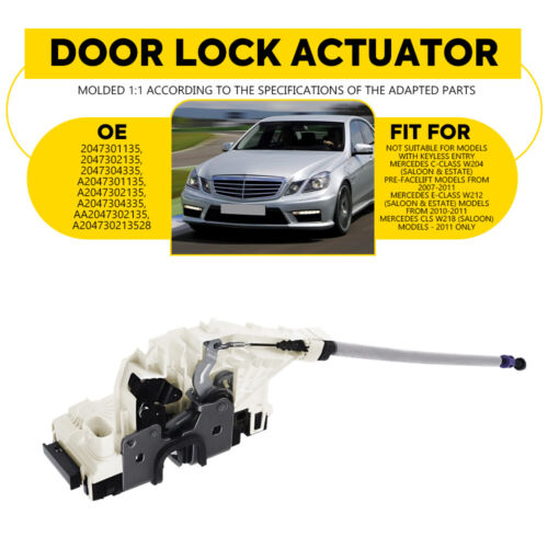 For 2007-2011 Mercedes Benz C Class W204 Lock Latch Actuator Motor Left Rear LH - Picture 15 of 22