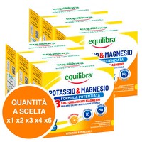 Equilibra Potassio Magnesio Formula Potenziata Integratore Sali Minerali Arancia