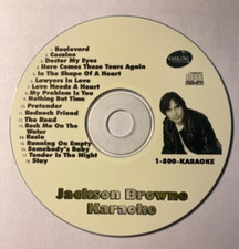 CUSTOM KARAOKE JACKSON BROWNE 18 GREATEST SONGS cdg CD G HARD-TO-FIND SONGS