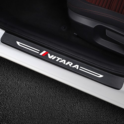 For Suzuki Vitara Accessories Door Sill Protector Scuff Plate Sticker (White) X4 - Bild 3 von 5