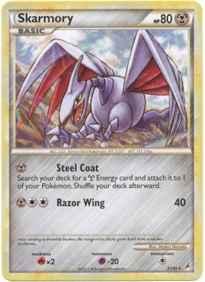 Skarmory - 31/95 - Rare DMG, English Pokemon Call of Legends