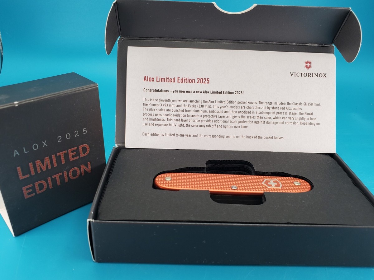 2025 Limited Edition Victorinox PIONEER X Stone Red Alox Swiss