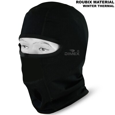 Thermo Motorrad Sturmhaube Motorradhelm weiche Gesichtsmaske Abdeckung Roubaix schwarz