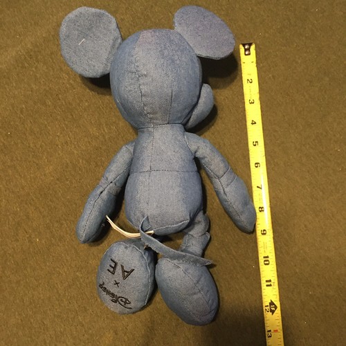 Mickey Mouse Disney X AE Blue Denim American Eagle Special Edition Plush Doll - Picture 3 of 5