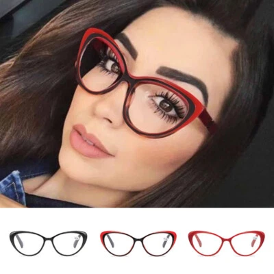 Fashion Cat Eye Reading Glasses Women Spring Hinge Presbyopic Eyeglasses Ladies
