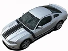 Mustang 2013-2014 BOSS 302 Style Stripes Decals Hood Sides 3M Pro Vinyl Graphics
