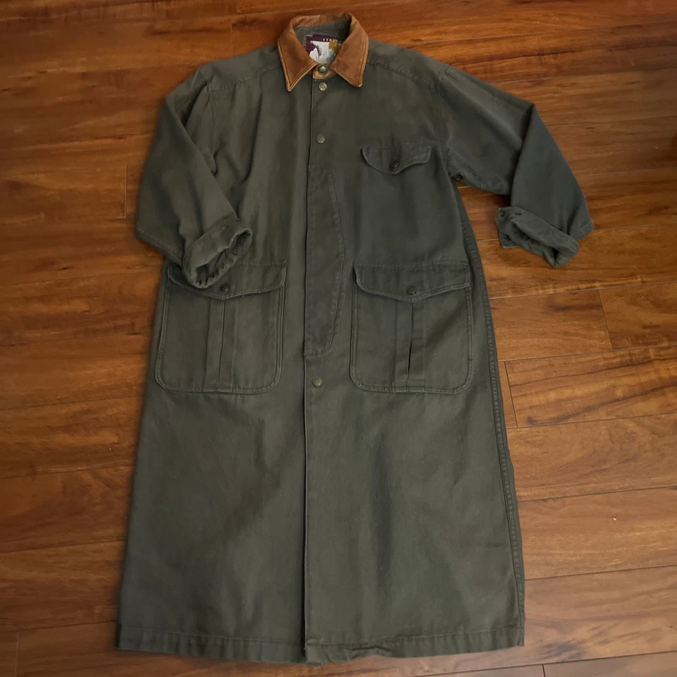 Structure Expedition Gear Duck Long Coat Jacket Men’s S Workwear Outdoor Green - Image 3 of 4