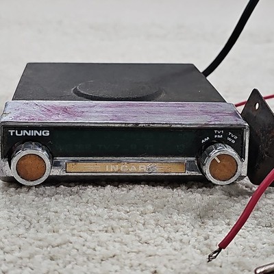 Incar Micro FM/AM Converter Vintage TV Tuner Untested