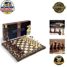Imperator 21-Inch Luxury Wooden Chess Set in ...