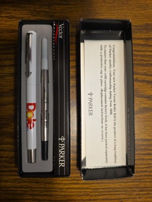 Vintage Parker Vector Roller Ball Pen Dole Advertising c1993 IIL Date Code NIB