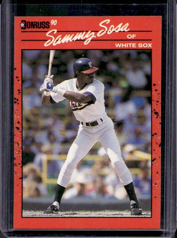 1990 Donruss Sammy Sosa Rookie RC #489 White Sox