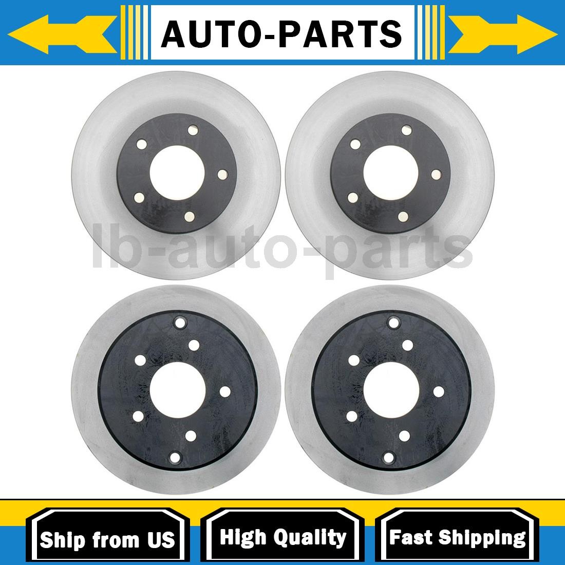 For 2004 Pontiac GTO 5.7L Raybestos Brakes 4x Front Rear Brake Rotor