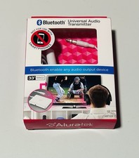 ALURATEK BLUETOOTH UNIVERSAL AUDIO TRANSMITER ABT01F 33' WHITE ABT01F