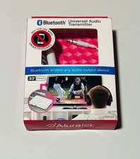 ALURATEK BLUETOOTH UNIVERSAL AUDIO TRANSMITER ABT01F 33' WHITE ABT01F