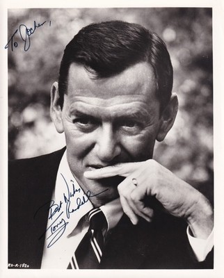 Tony Randall Original Autograph on Large Photo