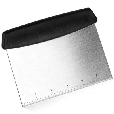 Bench Scraper,Dough Scraper,Premium Stainless Steel Dough Cutter Sliver&Black