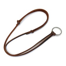 Decker Glasses Necklace Sunglasses Holder Hanging Ring Leather Cord Silver Ring