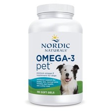 Nordic Naturals Omega-3 Pet Fish Oil Soft Gels for Dogs - 180 Count - Heart