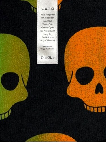 LuLaRoe Leggings OS One Size HALLOWEEN Colorful Ombré SKULL Bones Fun SHIPS FAST - Picture 5 of 6