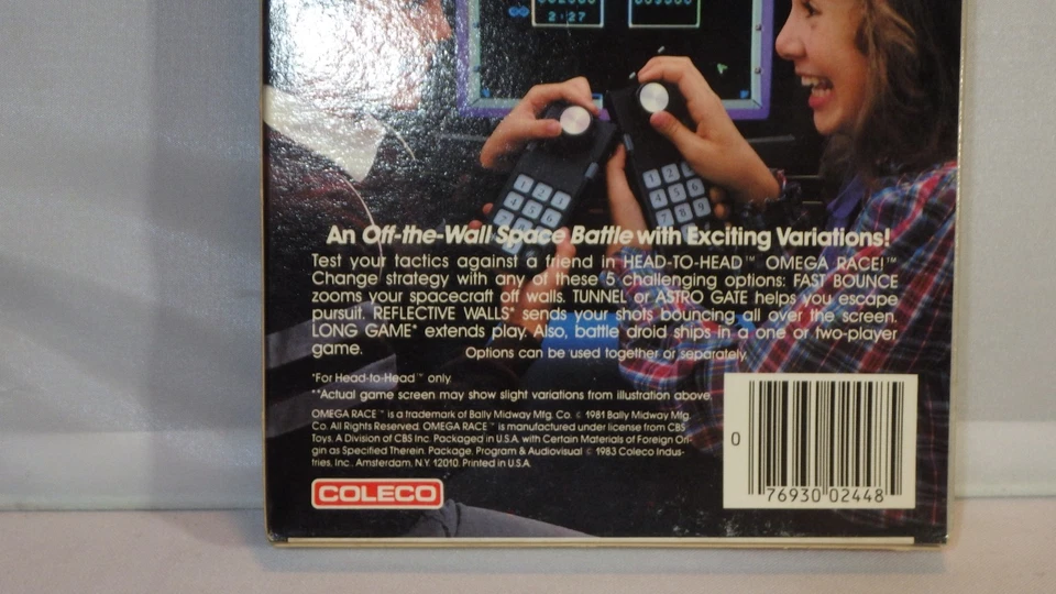 NOS FACTORY SEALED COLECO VISION OMEGA RACE Bally Midway Video Game - a1 - Image 4 of 4