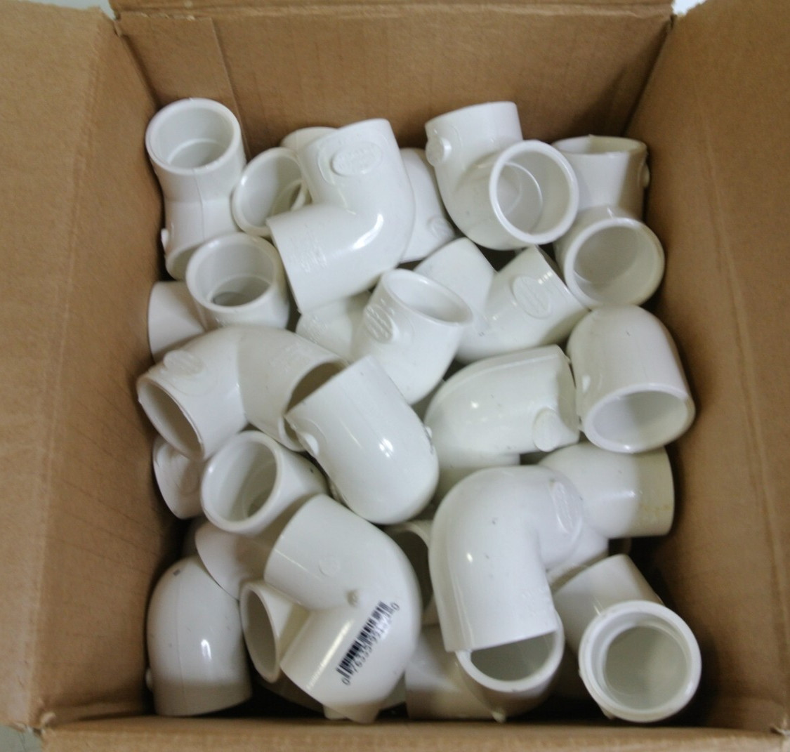 (50) Columbia 3/4 In. PVC Schedule. 40 90° S X S Elbow Fitting (99132)