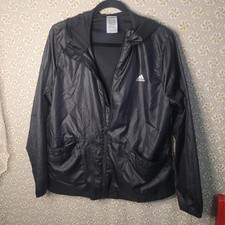 Adidas lightweight black rain jacket