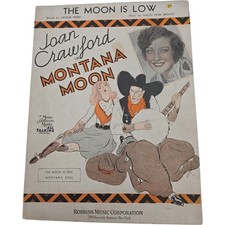 The Moon Is Low Joan Crawford In The Movie Montana Moon Vintage Sheet Music