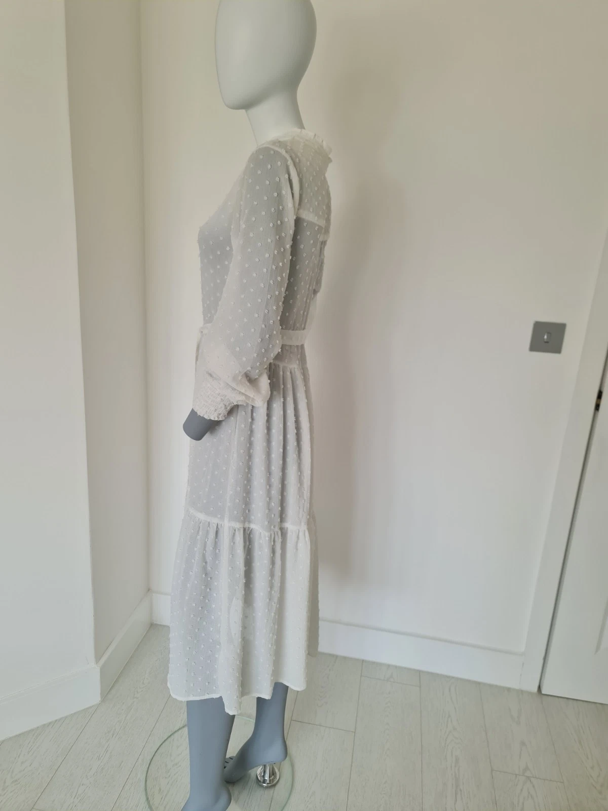 OFF WHITE Abito estivo Miss selfridge bianco sporco taglia 8