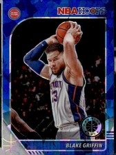 2019-20 Hoops Premium Stock #53 Blake Griffin Prizms Blue Cracked Ice