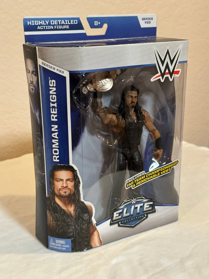 НОВЫЙ РИМСКИЙ ЦАРСТВУЕТ WWE ФИГУРКА ЭЛИТНАЯ КОЛЛЕКЦИЯ # 33 ЯРЛЫК КОМАНДНЫЙ ЧЕМПИОНАТ - Изображение 3 из 4