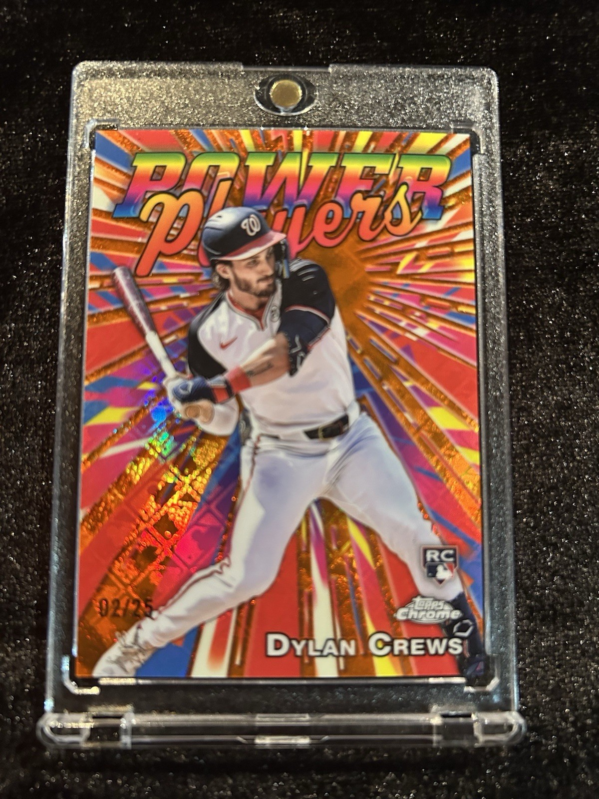 Dylan Crews 2025 Topps Chrome Rookie Power Players Orange /25