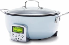 GreenPan Smart Electric 6QT Skillet Pot Sear Saute Stir-Fry and Cook Rice