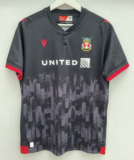 Wrexham 2023/24 Third Football Shirt Macron Grey Short Sleeve Mens Small S
